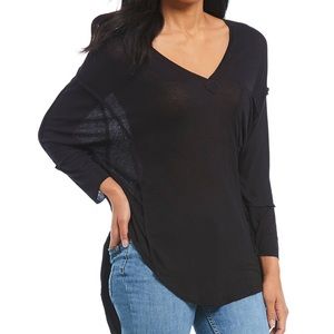 Free People Womens Golden Gate Sleeve T-Shirt